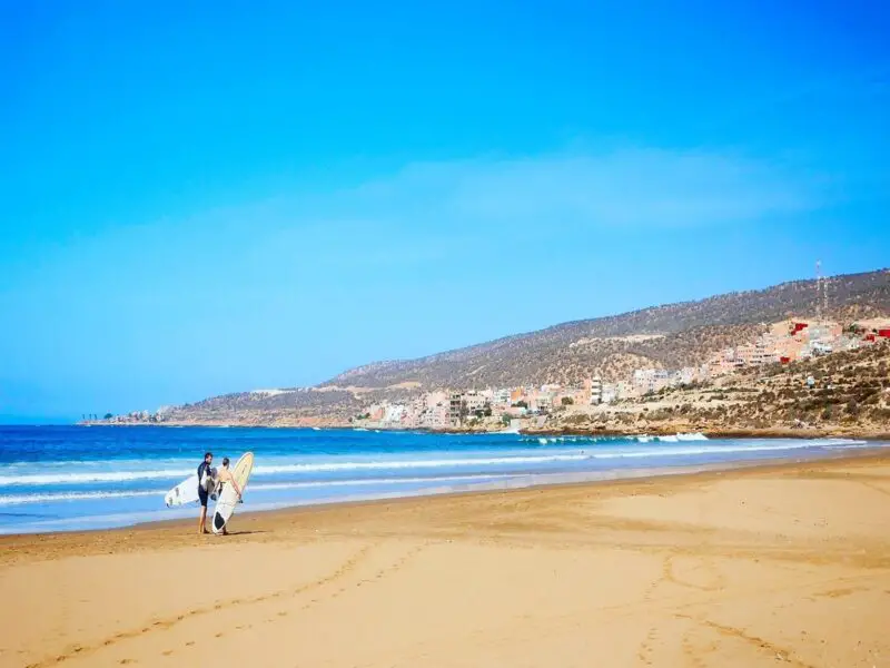 taghazout village beach tourist village best beaches in agadir morocco