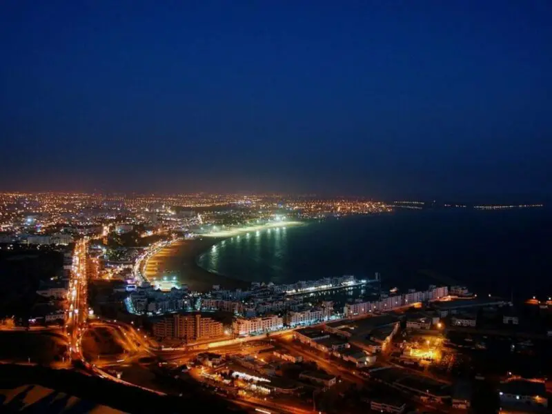 agadir at night Places To discover in Agadir inmoroccotravel.com