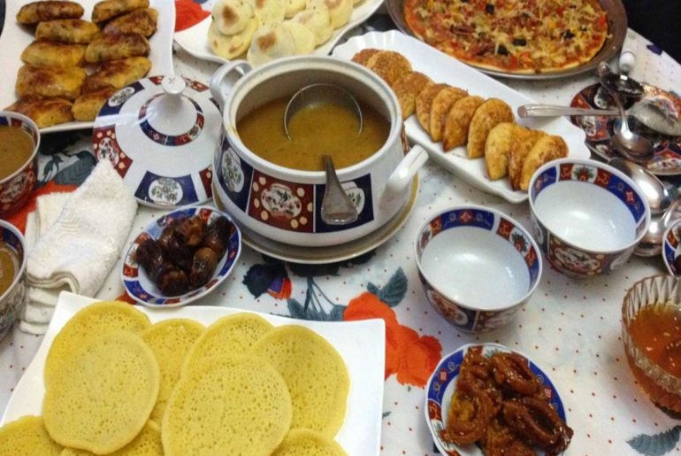 moroccan table in ramadan visit morocco in ramadan