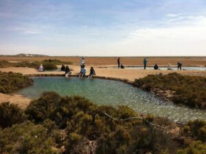 Imlili saltwater pools in desert;places to visit in dakhla morocco